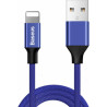 Дата кабель USB 2.0 AM to Lightning 1.8m navy blue Baseus (CALYW-A13)