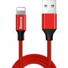 Дата кабель USB 2.0 AM to Lightning 1.8m red Baseus (CALYW-A09)