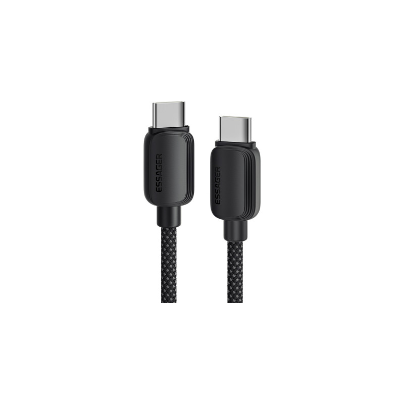 Дата кабель USB-C to USB-C 1.0m 100W black Essager (EXCTT1-WL01-P)
