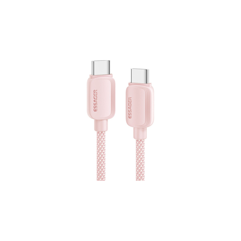 Дата кабель USB-C to USB-C 1.0m 100W pink Essager (EXCTT1-WL04-P)