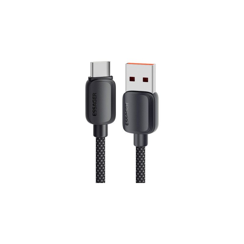 Дата кабель USB 2.0 AM to USB-C 3.0m 100W black Essager (EXC7A-WLC01-P)