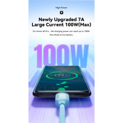 Дата кабель USB 2.0 AM to USB-C 3.0m 100W black Essager (EXC7A-WLC01-P)