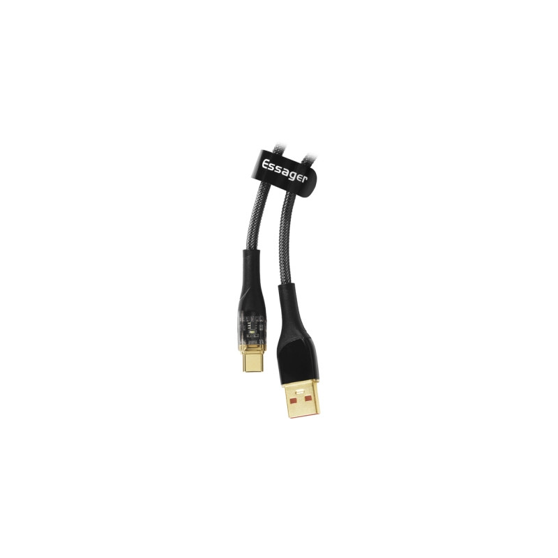 Дата кабель USB 2.0 AM to USB-C 2.0m 7A black Essager (EXCT-XJA01-P)