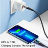 Дата кабель USB-C to Lightning 2.0m 20W Digital Display blue Essager (EXCTL-YDA03)