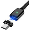 Дата кабель USB 2.0 AM to Micro 5P 1.0m Magnetic black Essager (EXCCXM-ML01)