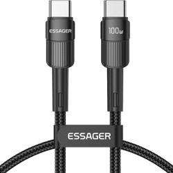 Дата кабель USB-C to USB-C 1.0m 100W black Essager (EXCTT1-XC01)