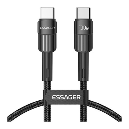 Дата кабель USB-C to USB-C 1.0m 100W black Essager (EXCTT1-XC01)