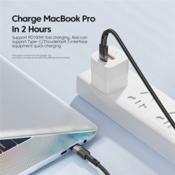 Дата кабель USB-C to USB-C 1.0m 100W black Essager (EXCTT1-XC01)
