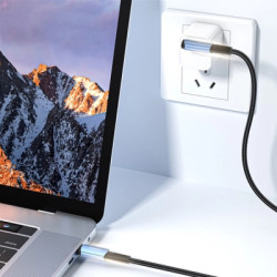 Дата кабель USB-C to USB-C 3.0m 100W 90° corner black Essager (EXCTT1-CGWTC01)