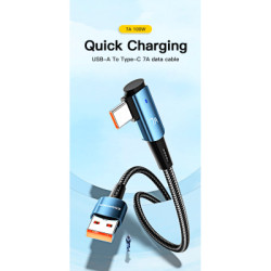 Дата кабель USB 2.0 AM to USB-C 2.0m 100W blue Essager (EXCWT7A-CGA03-P)