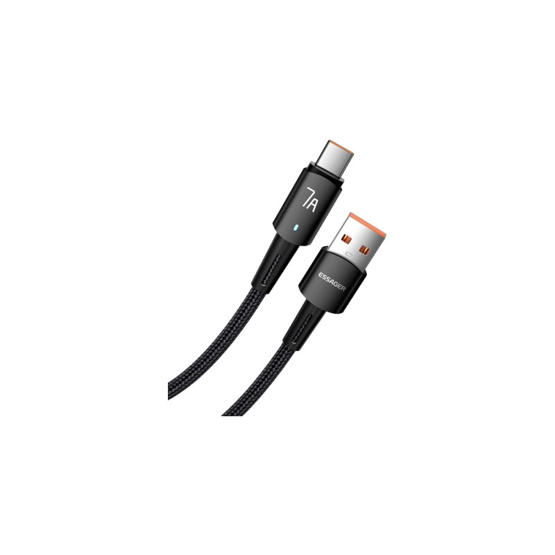 Дата кабель USB 2.0 AM to USB-C 3.0m 100W black Essager (EXC7A-CGC01-P)