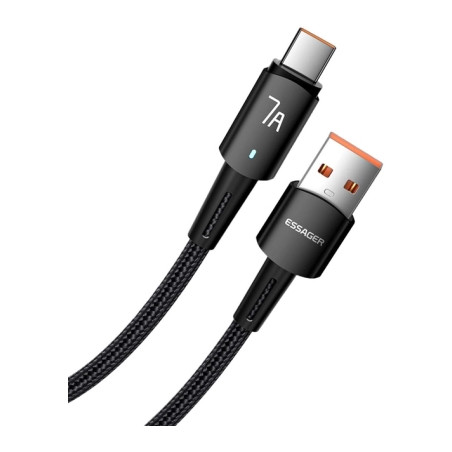 Дата кабель USB 2.0 AM to USB-C 3.0m 100W black Essager (EXC7A-CGC01-P)