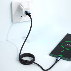 Дата кабель USB 2.0 AM to USB-C 3.0m 100W black Essager (EXC7A-CGC01-P)