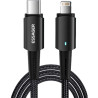 Дата кабель USB-C to Lightning 2.0m 20W black Essager (EXCTL-CGA01)