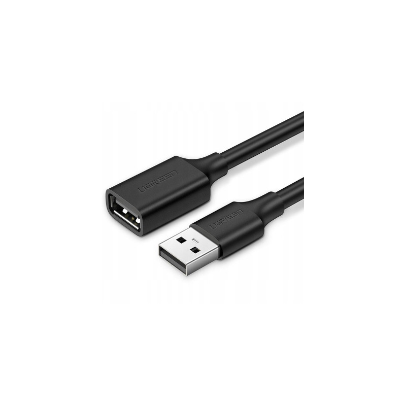 Дата кабель USB 2.0 AM/AF 1.0m US103 black Ugreen (10314)