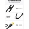 Дата кабель USB 3.0 AM/AM 2.0m US128 black Ugreen (10371)