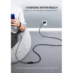 Дата кабель USB 3.0 AM/AF 1.0m US129 black Ugreen (10368)