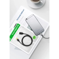 Дата кабель USB 3.0 AM/AF 1.0m US129 black Ugreen (10368)