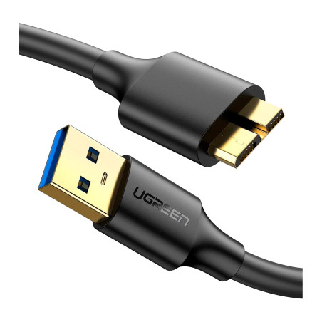 Дата кабель USB 3.0 AM to Micro B 0.5m US130 black Ugreen (10840)