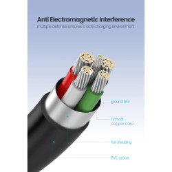 Дата кабель USB 2.0 AM to Mini 5P 1.5m US132 black Ugreen (10385)