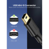 Дата кабель USB 2.0 AM to Mini 5P 2.0m US132 black Ugreen (30472)