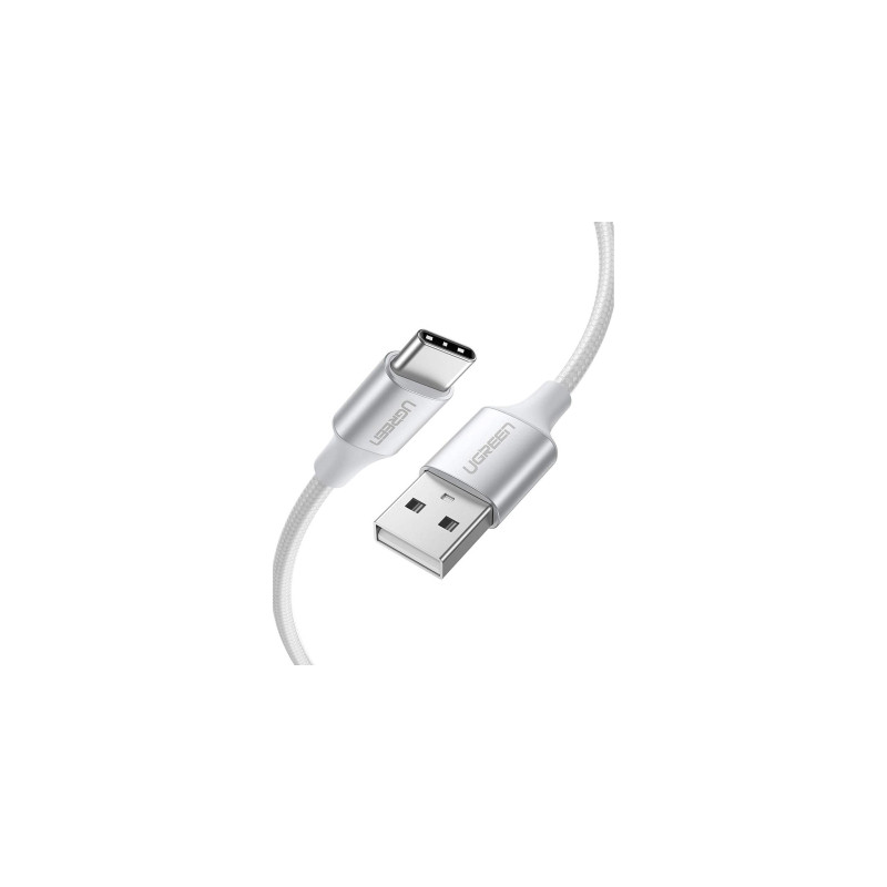 Дата кабель USB 2.0 AM to USB-C 0.5m 3A US288 white Ugreen (60130)