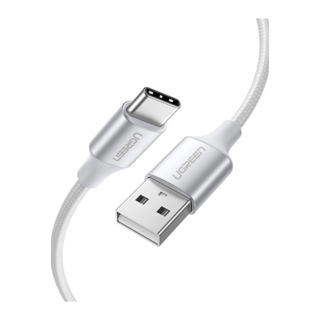 Дата кабель USB 2.0 AM to USB-C 0.5m 3A US288 white Ugreen (60130)