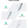 Дата кабель USB 2.0 AM to USB-C 0.5m 3A US288 white Ugreen (60130)