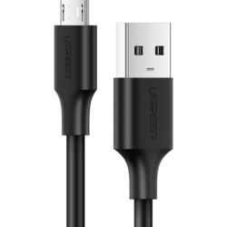 Дата кабель USB 2.0 AM to Micro 5P 0.25m 2A US289 black Ugreen (60134)