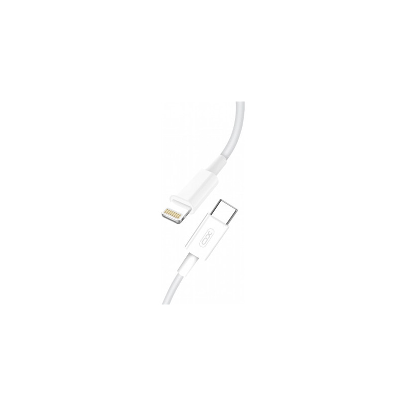 Дата кабель USB-С to Lightning 1.0m PD18W NB113 white XO (6920680863846)