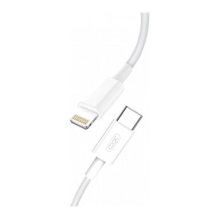 Дата кабель USB-С to Lightning 1.0m PD18W NB113 white XO (6920680863846)