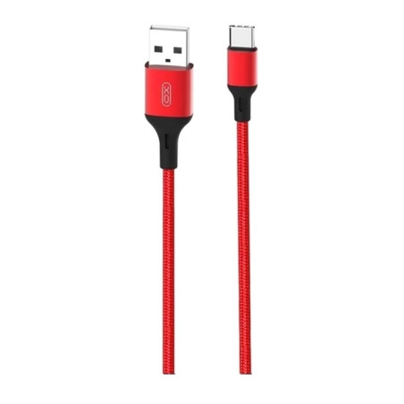 Дата кабель USB 2.0 AM to USB-C 1.0m braided NB143 red XO (6920680870691)