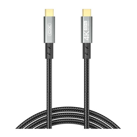 Дата кабель USB-C to USB-C 1.0m 100W PD black XO (GB020-CC.tranish)