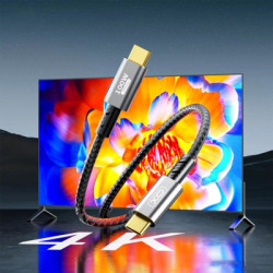 Дата кабель USB-C to USB-C 1.0m 100W PD black XO (GB020-CC.tranish)