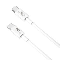Дата кабель USB-C to USB-C 2.0m 100W white XO (CB-Q100-2CC)