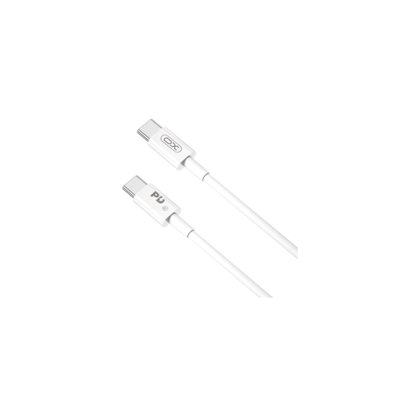 Дата кабель USB-C to USB-C 2.0m 100W white XO (CB-Q100-2CC)