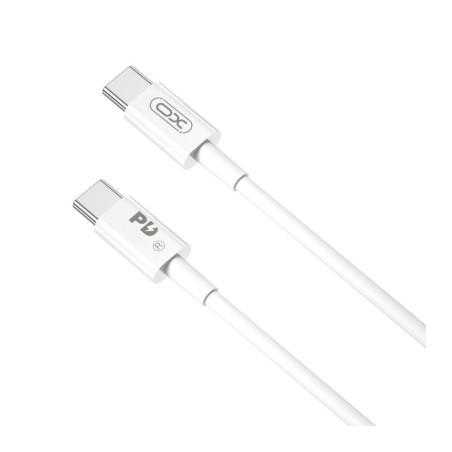 Дата кабель USB-C to USB-C 2.0m 100W white XO (CB-Q100-2CC)