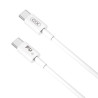 Дата кабель USB-C to USB-C 2.0m 100W white XO (CB-Q100-2CC)