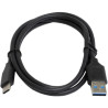 Дата кабель USB 3.0 AM to USB-C 1.0m black Patron (CAB-PN-USB3-TYPEC-1M)