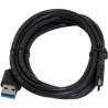 Дата кабель USB 3.0 AM to USB-C 2.0m black Patron (CAB-PN-USB3-TYPEC-2M)
