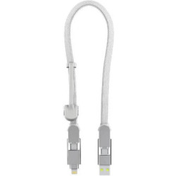 Дата кабель 6in1 inCharge XL 0.3m white Rolling Square (XLS02R)