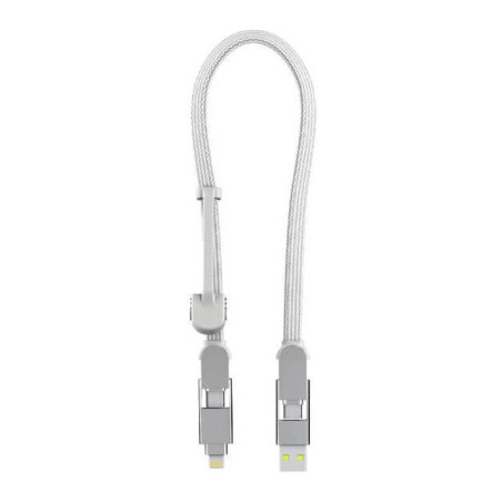 Дата кабель 6in1 inCharge XL 0.3m white Rolling Square (XLS02R)