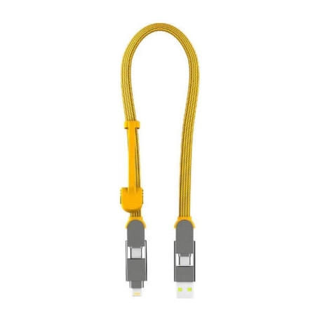 Дата кабель 6in1 inCharge XL 0.3m yellow Rolling Square (XLS03R)