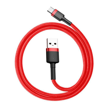 Дата кабель USB 2.0 AM to USB-C 0.5m 3A red Baseus (CATKLF-A09)