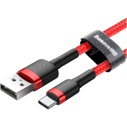Дата кабель USB 2.0 AM to USB-C 0.5m 3A red Baseus (CATKLF-A09)