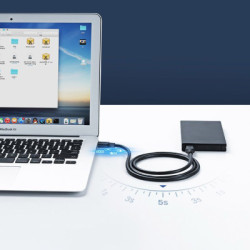 Дата кабель USB 2.0 AM/AM 1.0m black Ugreen (10309)