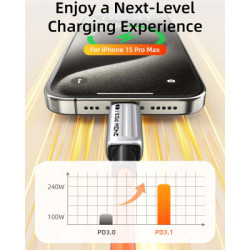 Дата кабель USB-C to USB-C 2.0m PD240W Cabletime (CA915736)