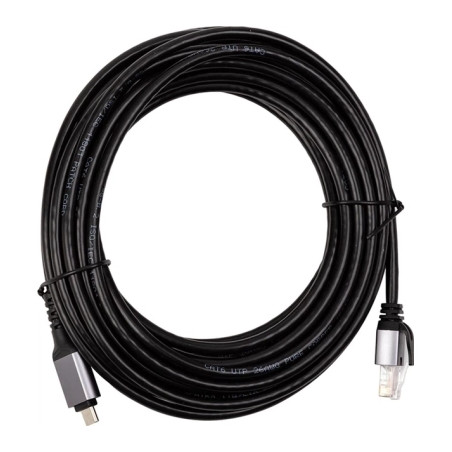 Дата кабель USB-C to RJ45 Ethernet 7.5m PowerPlant (CA914951)