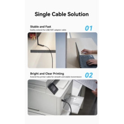 Дата кабель USB 2.0 AM/AF 30.0m Active black Vention (CBKBT)