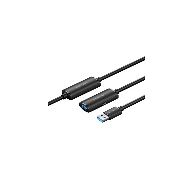 Дата кабель USB 3.0 AM/AF 5.0m Active black Vention (CBMBJ)